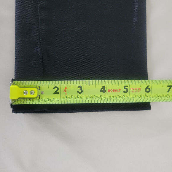 Love Notes Jeans Juniors 7 / 8 Black Low Rise Goth Skinny Leg Zip Chain Pocket - Picture 6 of 16